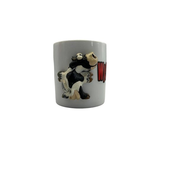 Wisconsin Coffee Cup Mug with 3d Cow Novelty - Picture 4 of 8
